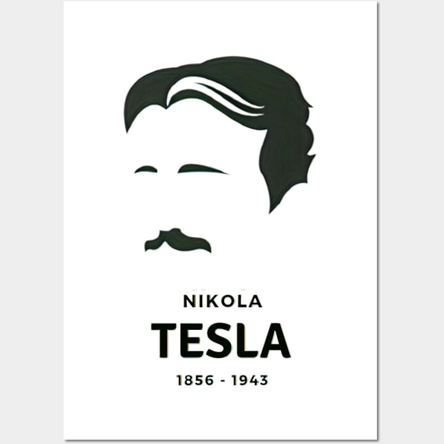 Nikola Tesla (1856 - 1943) Wall Art by Artemis Art House